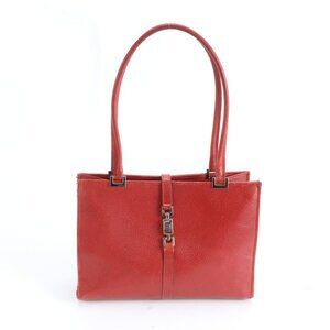 Gucci Jackie 002 Leather Shoulder Bag Tote Hand Silver